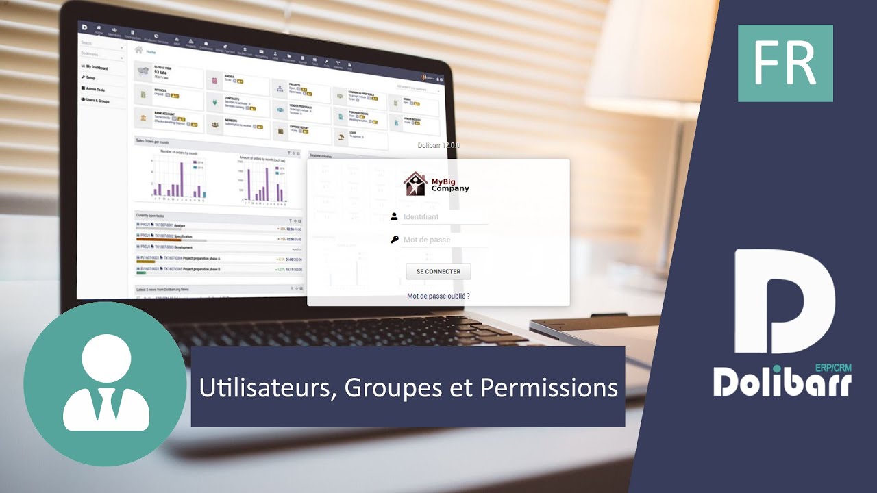 Tutoriel 1 - FR - Utilisateurs, Groupes et Permissions dans Dolibarr ERP CRM