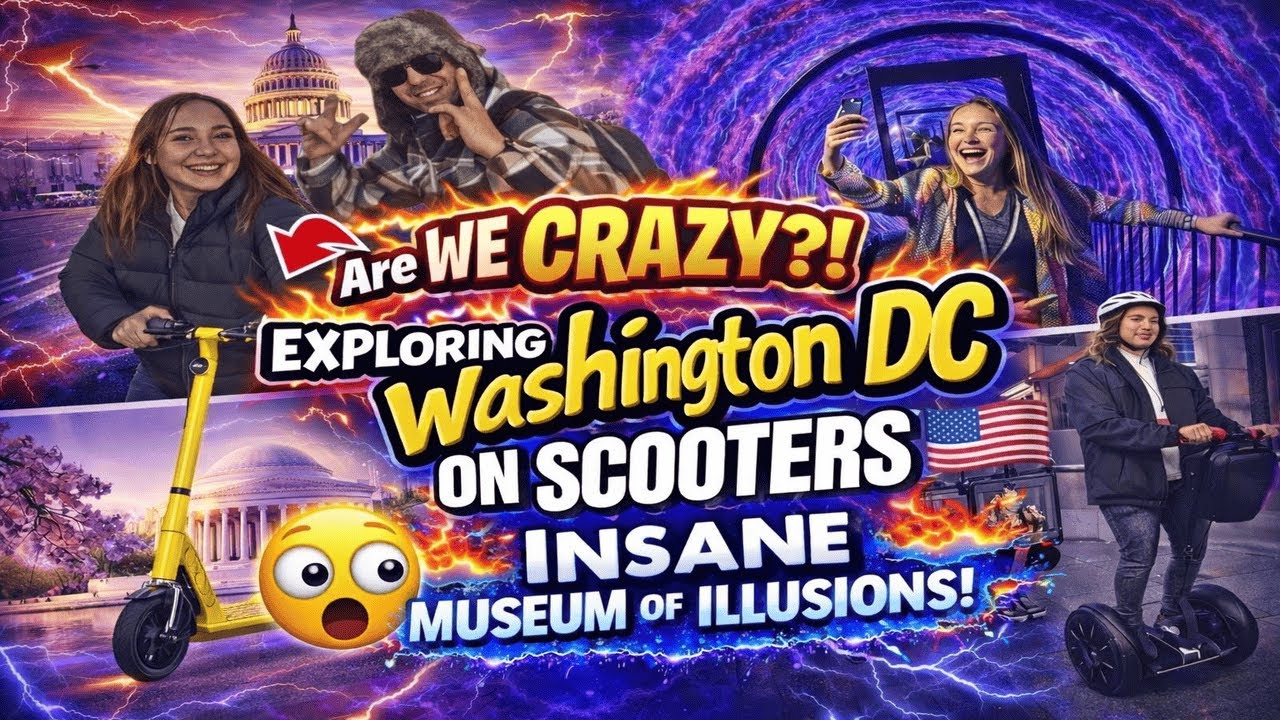Washington DC Travel Guide 2026 🇺🇸 | Exploring DC on Scooters + Museum of Illusions
