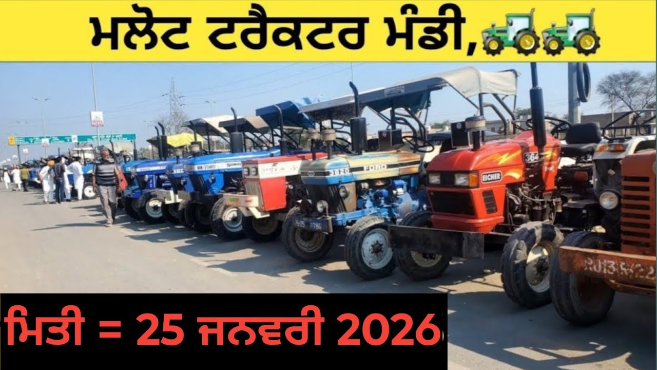 Malout tractor Mandi मलोट ट्रैक्टर बाजार ਮਲੋਟ ਟਰੈਕਟਰ ਮੰਡੀ #5911 #mogatractormandi