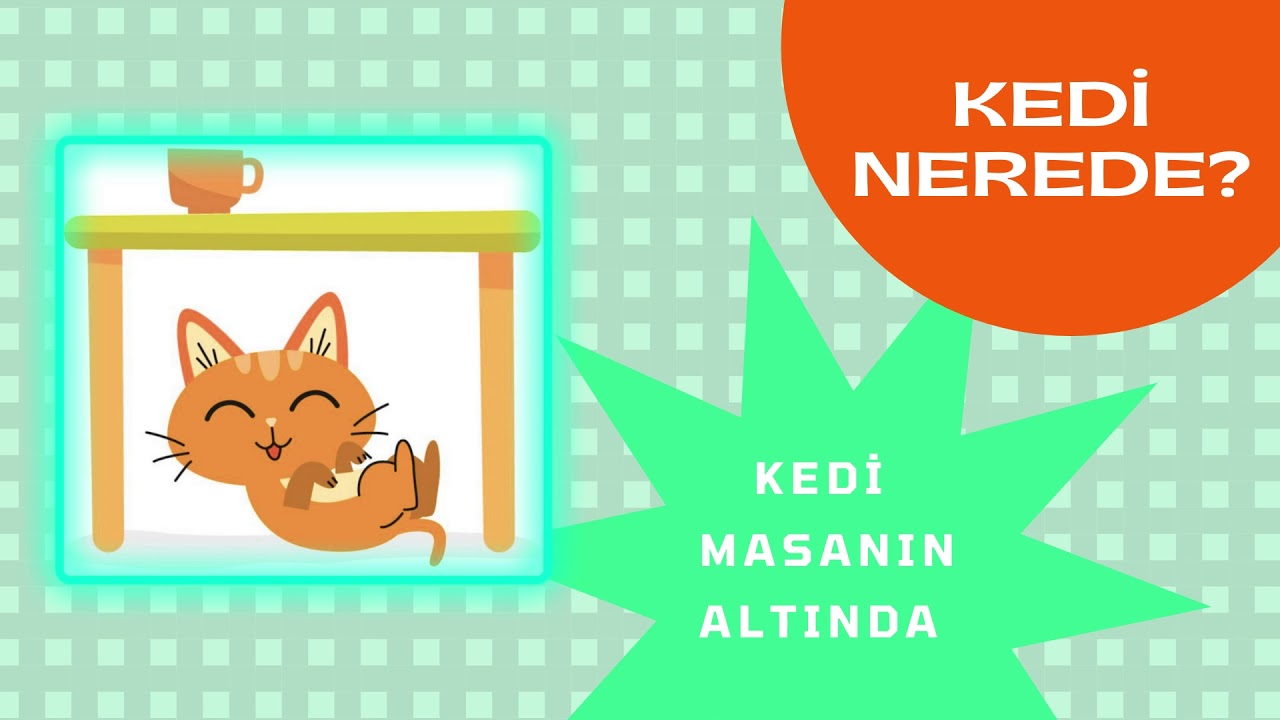 Türkçe Öğreniyorum A1 - Altında / Üstünde / Önünde / Arkasında - Preposition