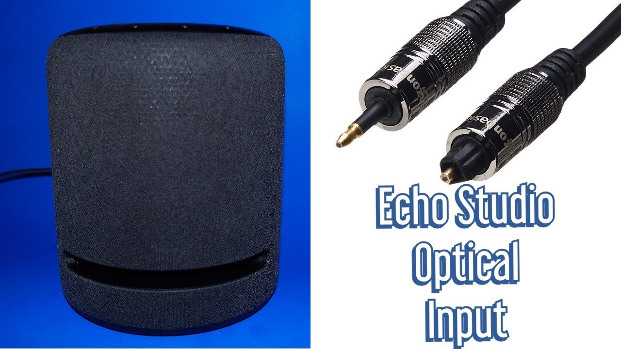 Amazon Echo Studio - Mini Optical input - Use your Echo Studio as a soundbar!