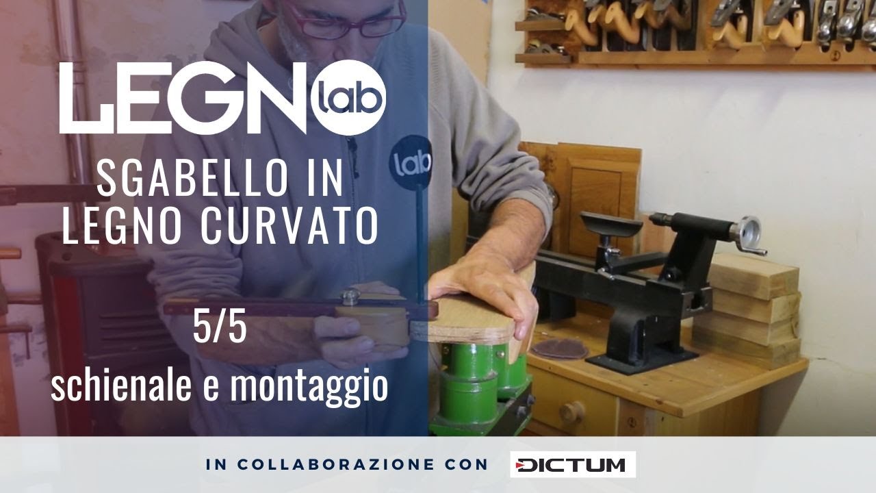 SGABELLO IN LEGNO CURVATO 5/5