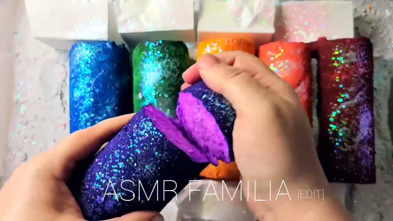 Rainbow Cylinders Gym Chalk Crush 🌈💜