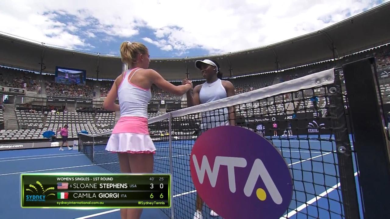 Sloane Stephens v Camila Giorgi Match Highlights (R1) | Sydney International 2018
