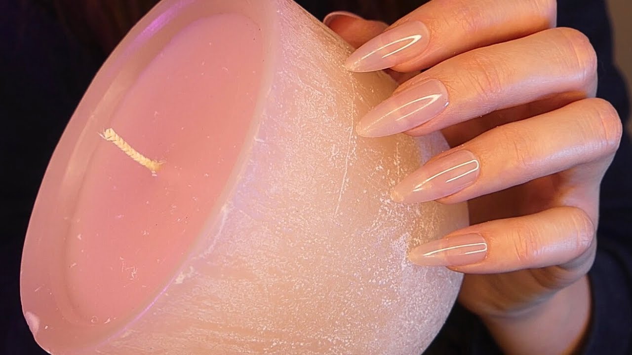 ASMR SCRATCHING ONLY on Textured Candles | Fast Scratching | Wax Candles | No Talking
