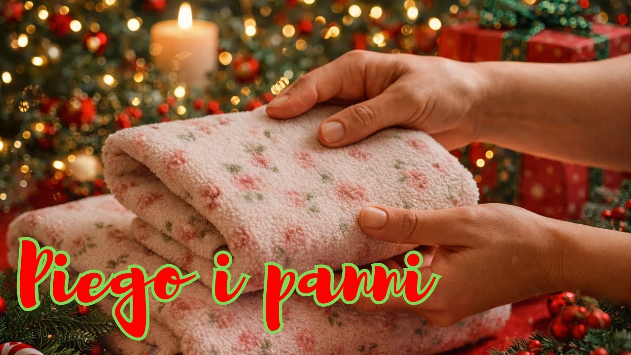 Asmr ita // Piego i panni 🎧😴
