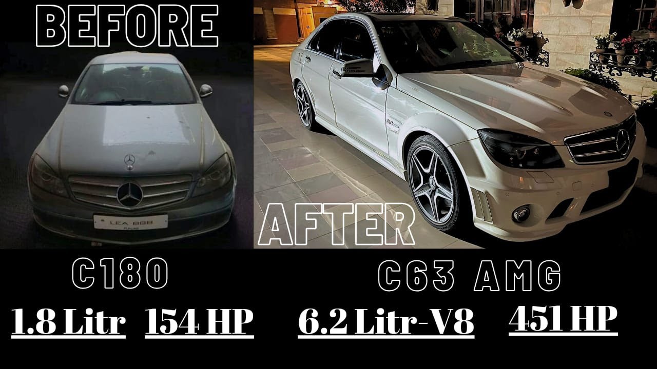 | AMG Conversion | 1800cc to 6200cc V8 | Mercedes C180 Converting Into C63 AMG | PART 2 |