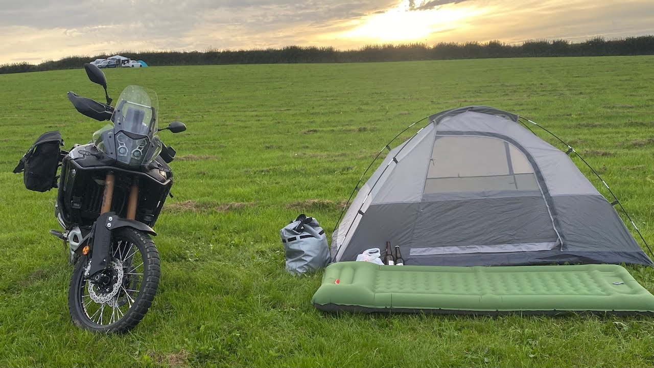 Jurassic Coast UK with Yamaha Tenere World Raid - Solo Camping, Off Road, Nature | ASMR