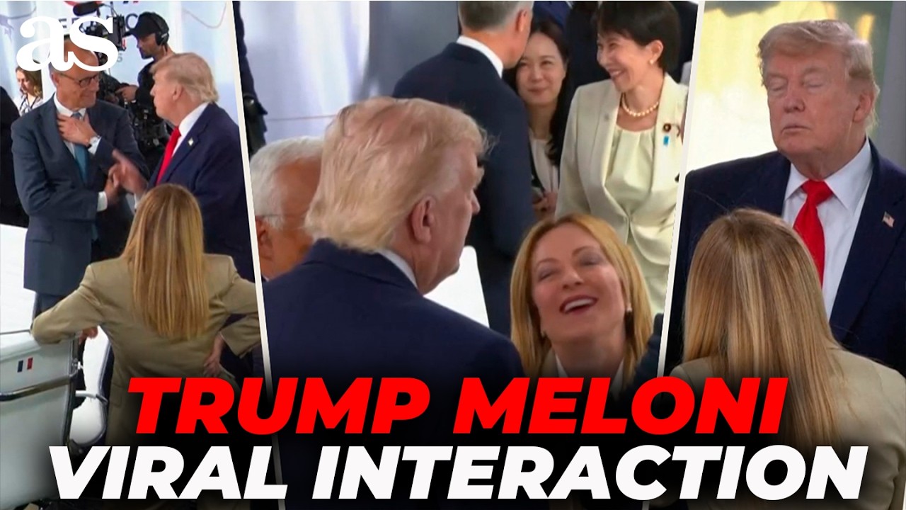 INSIDE THE G7 BREAK  | Meloni&rsquo;s BODY LANGUAGE toward Trump STEALS THE SHOW