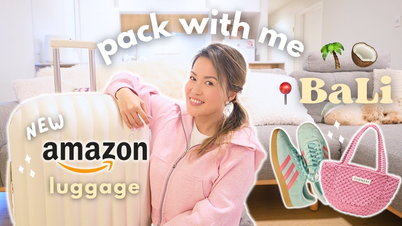 pack with me for BALI ✈️ AMAZON luggage, summer outfits & carry-on essentials