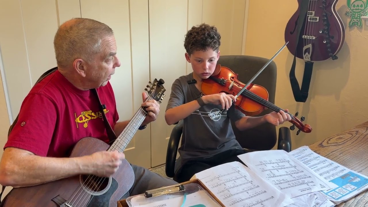 Calvin and Grandpa Jamming
