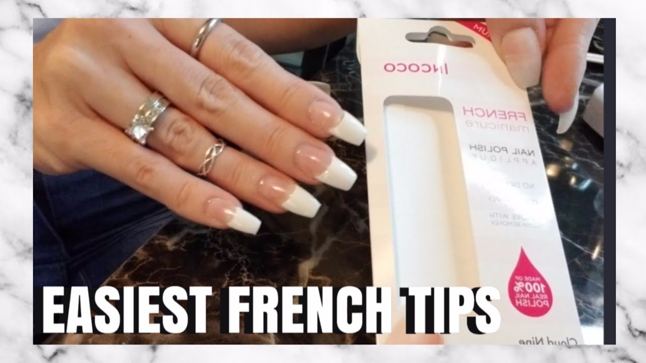Incoco French tip stickers | Easiest and cheapest at home French Manicure | Sally Hansen white pen
