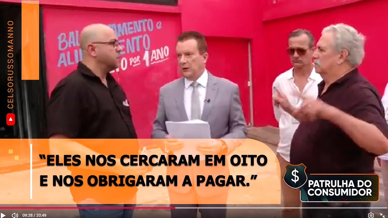 “Eles nos cercaram em oito e nos obrigaram a pagar.”