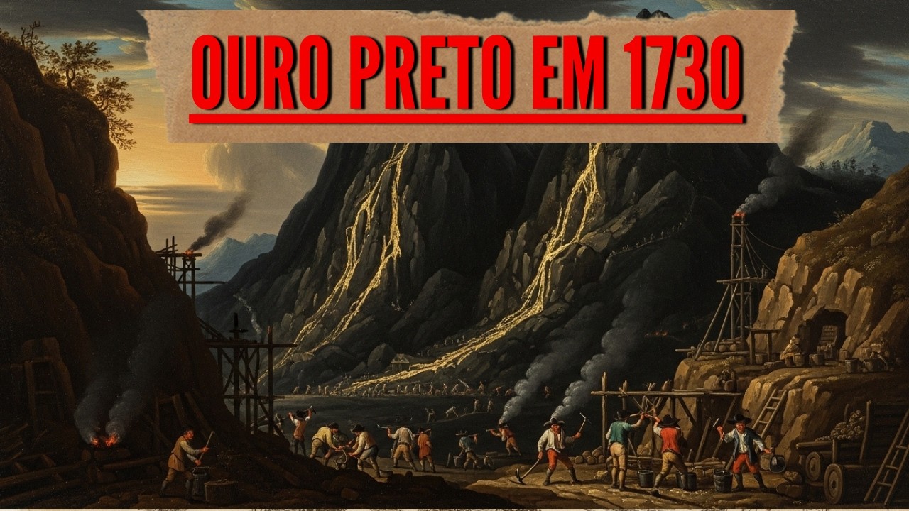 Como Era Ouro Preto em 1730 – A Cidade Que Portugal Drenava (Reconstrução por IA)