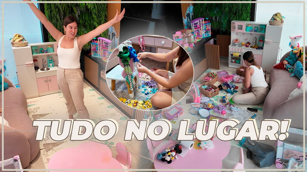 VLOGÃO DA SEMANA + ORGANIZEI A BRINQUEDOTECA DA GIGI