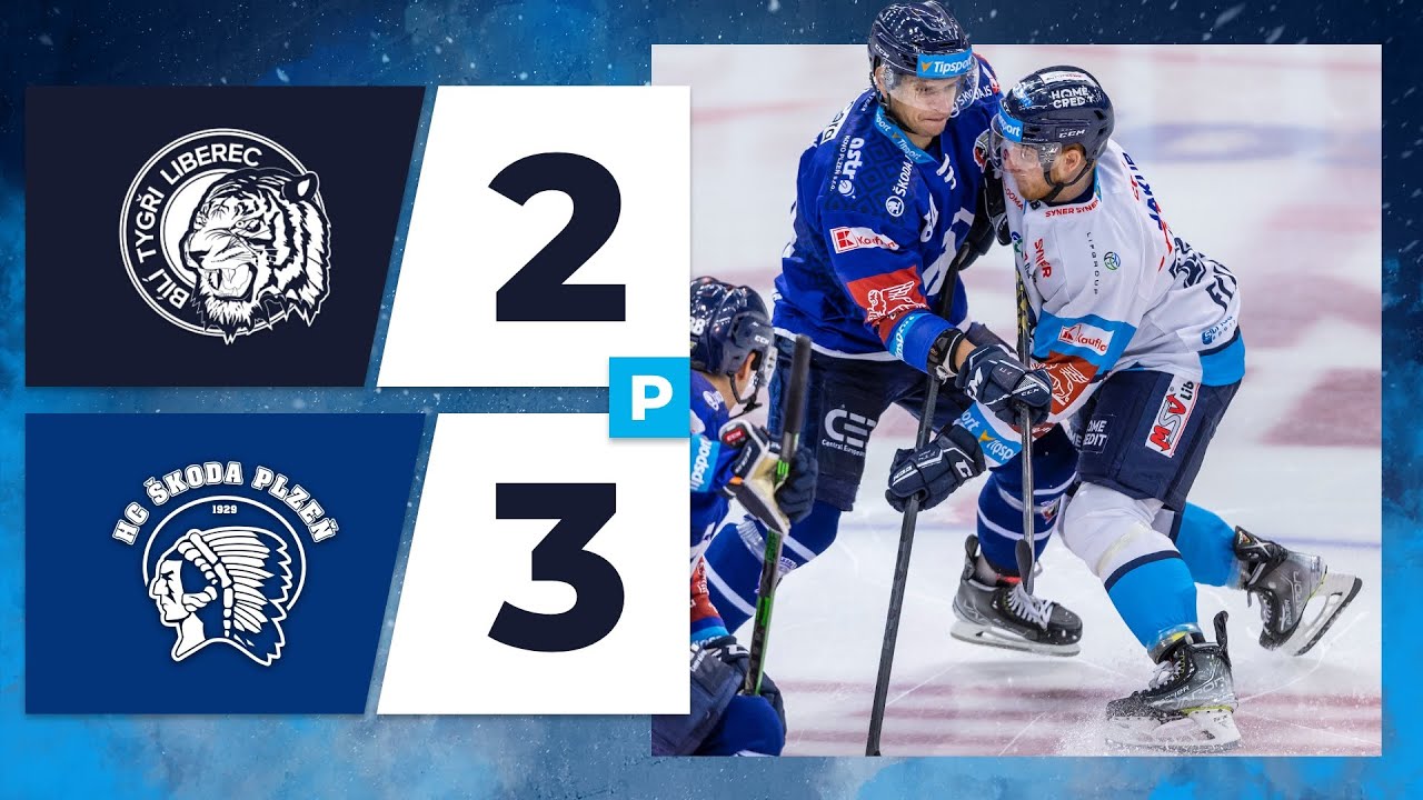 SESTŘIH | Bílí Tygři - Škoda Plzeň 2:3p