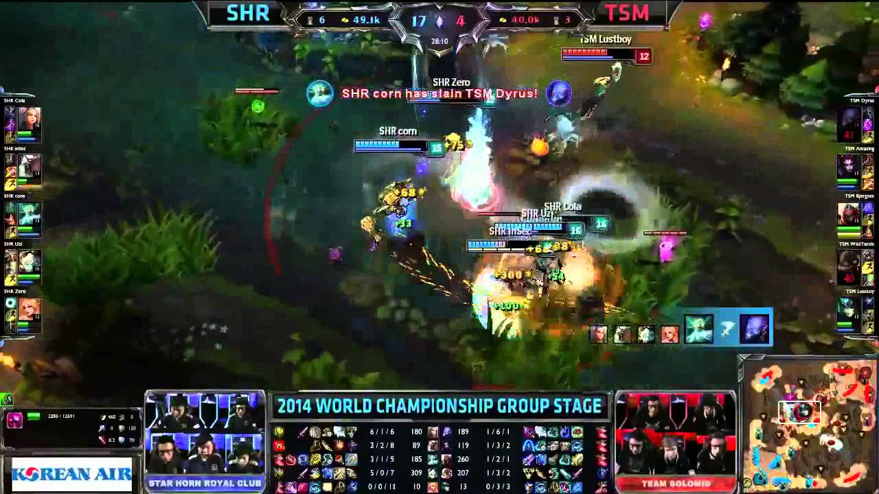Royal Club vs TSM Highlights Group B | SHR vs TSM LoL S4 World Championship 2014 D1G6