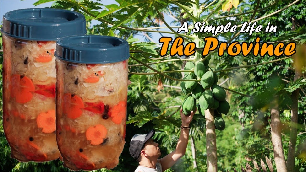 Papaya Atchara at Pritong Buong Manok | Buhay Probinsya | Life in Province | Taga Bukid ko