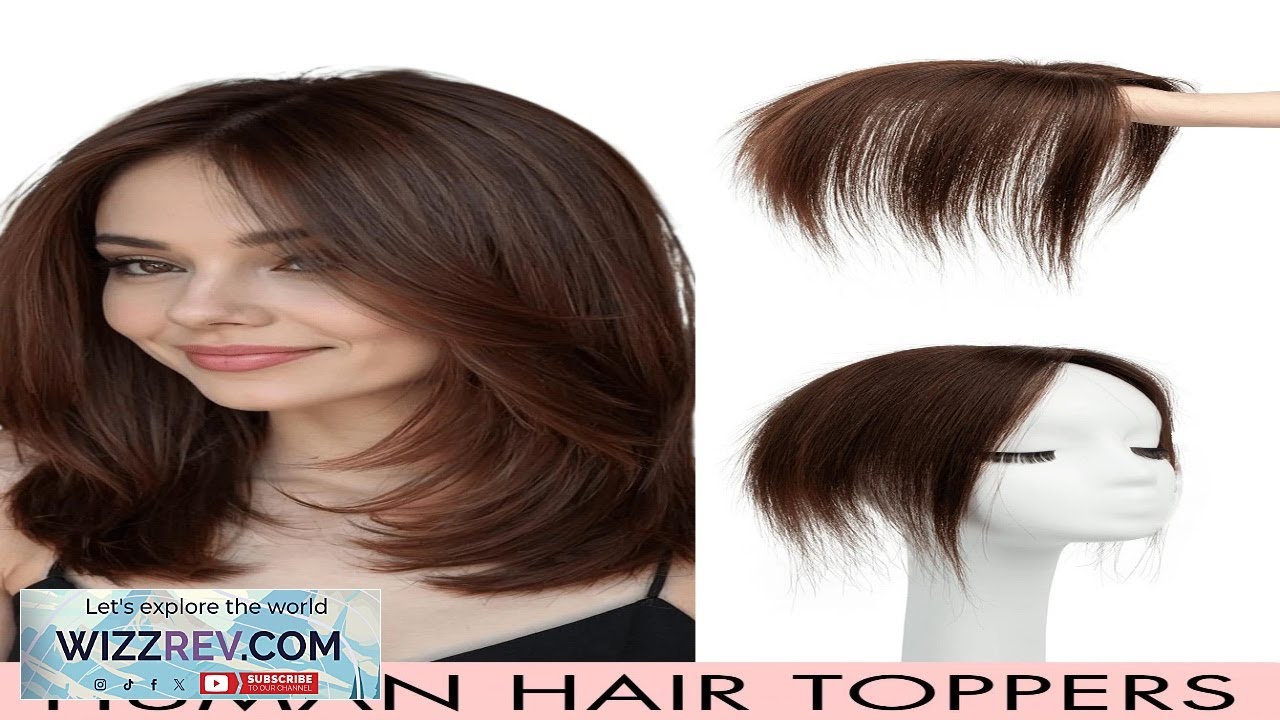 Hair Toppers For Women Real Human Hair No Bangs 360 3D Human