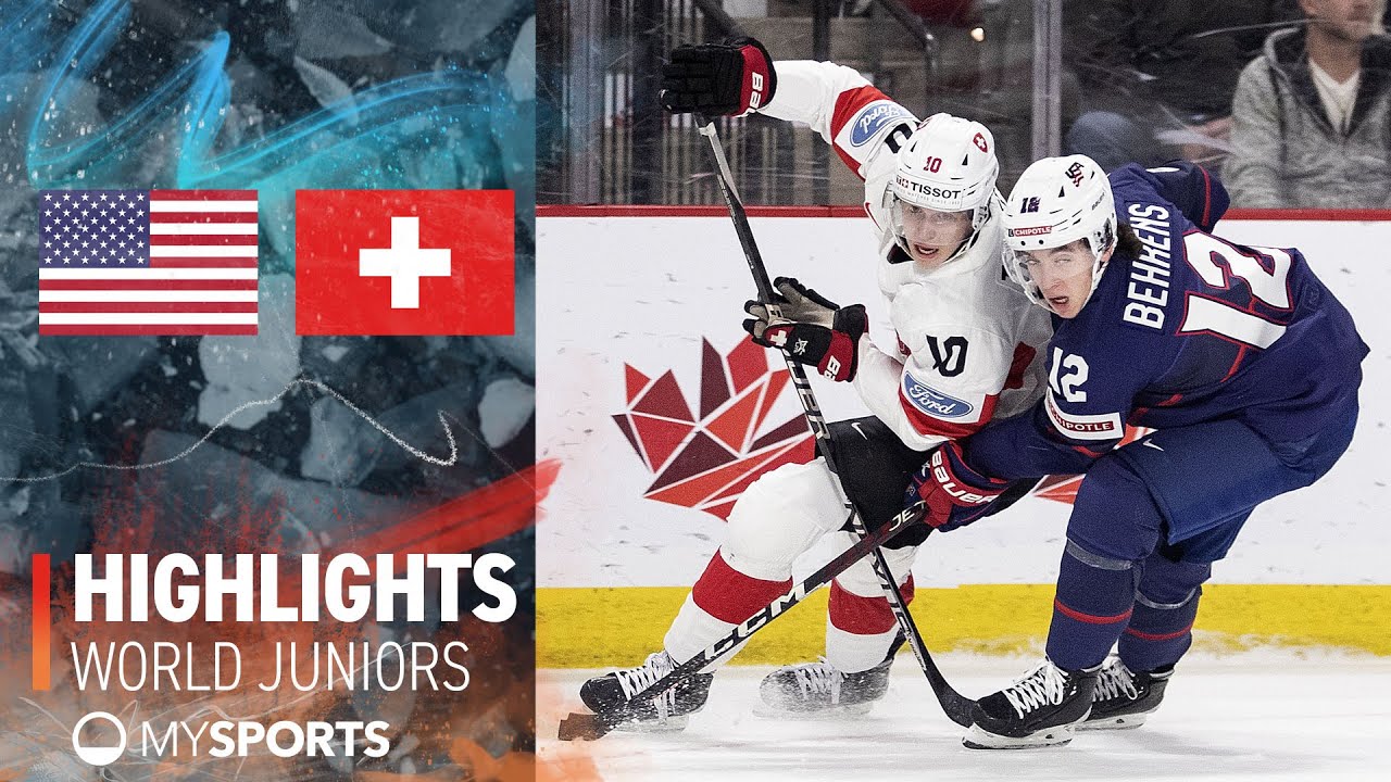 USA vs Schweiz 5:1 | Highlights, World Juniors 2023