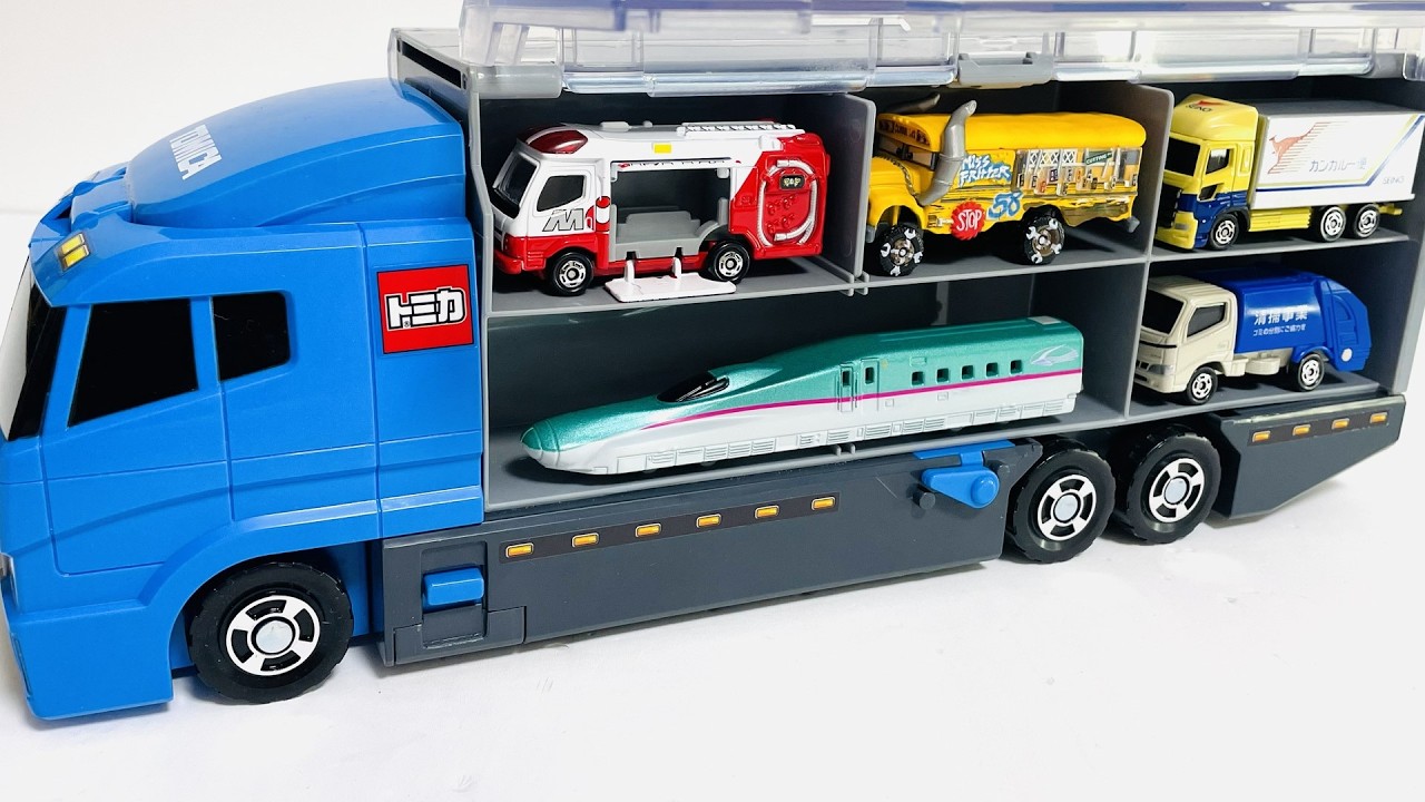 【トミカ】トミカのミニカーを開封しチェックしてコンボイへ収納ですー☆