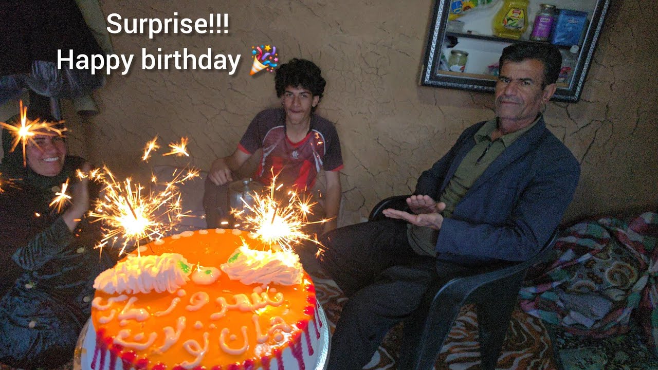 Shahroz's birthday surprise by the cameraman and the family's happiness