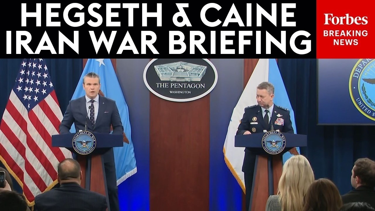 BREAKING NEWS: Hegseth, Caine Hold Pentagon Press Briefing As U.S. Blockades Iran