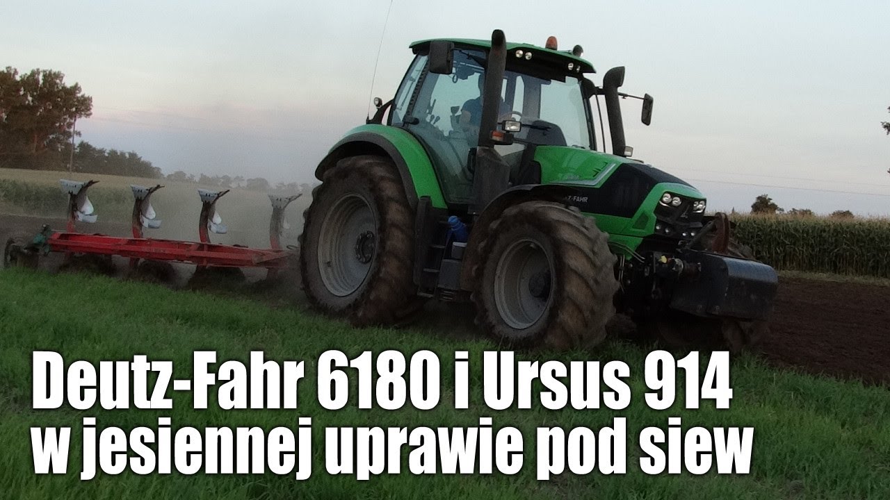 Deutz-Fahr 6180 i Ursus 914 – jesienna orka i uprawa pod siew