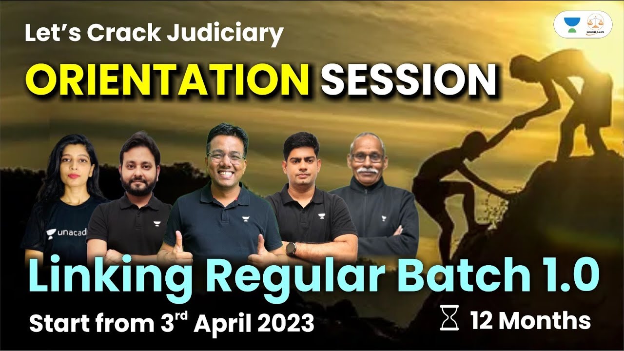 Orientation Session New Batch Launch | Let's Crack Judiciary | Linking Laws