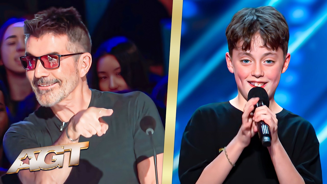 MINI Simon Cowell STUNS Judges With His Voice On AGT!