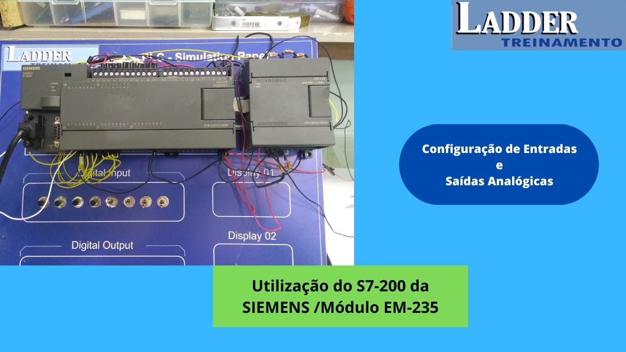 SIEMENS S7-200 ENTRADAS E SAÍDAS ANALÓGICAS