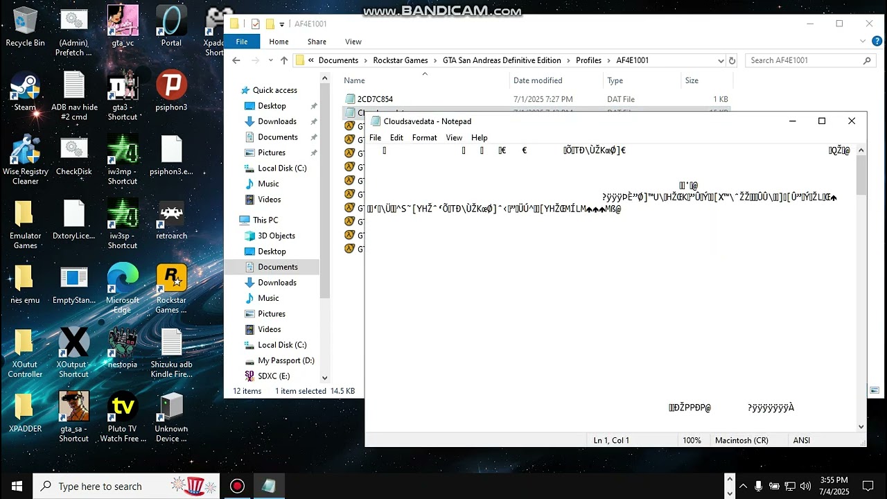 GTA SA [DEF] Crash Hack Fix - Cloud Save Change 