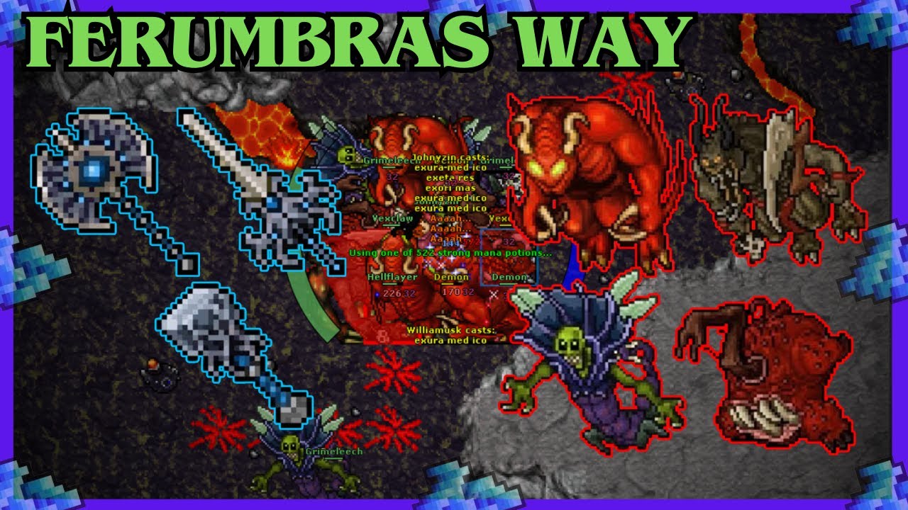 [TIBIA] EK 916 CAMINHO FERUMBRAS| 6.5KK/H RAW + 2.5KK PROFIT