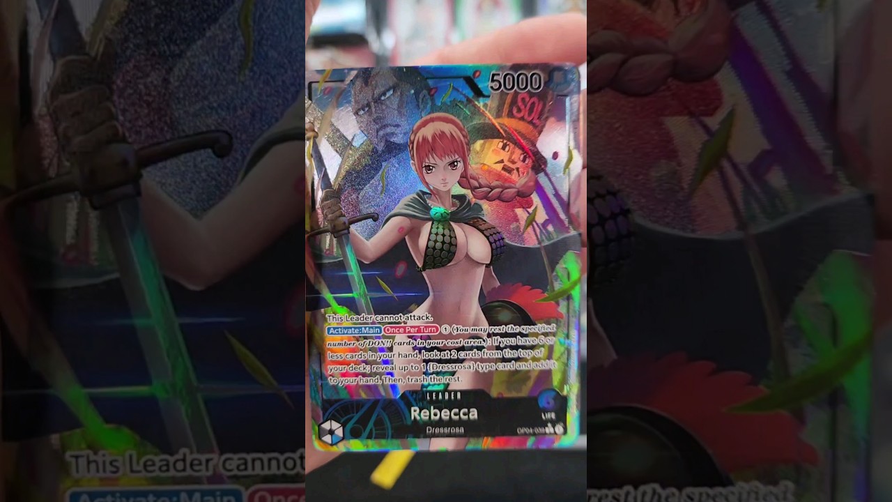 Rebecca Leader from OP-04 Kingdoms of Intrigue #onepiececardgame #anime #opening #tcg #gaming