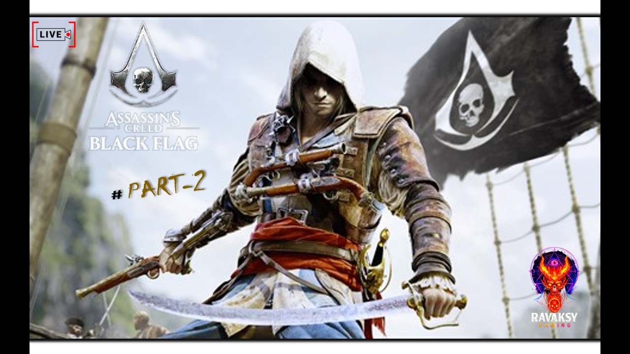 Assassin’s Creed 4 | Black Flag ⚓ LIVE PART - 2 🏴‍☠️ Pirate Battles & Exploration 🌴 #edwardkenway