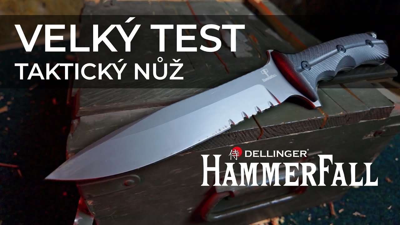 Co vydrží taktický nůž Dellinger HammerFall DC53? 👀 | Knife Test 🔥