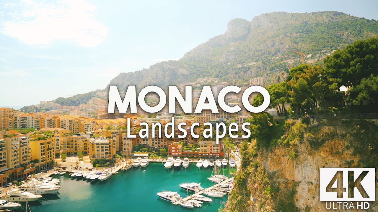 Flying over Monaco 4k uhd - Beautiful Scenery, Relaxing Music & Drone Videos