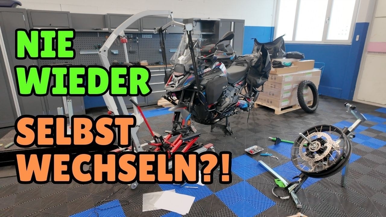 Mein erster Reifenwechsel – und direkt den Vorderreifen zerstört! | BMW R1300 GS Adventure