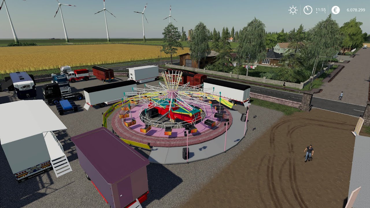 FS19 Sommer Dom Aufbau #ls19 #kirmes