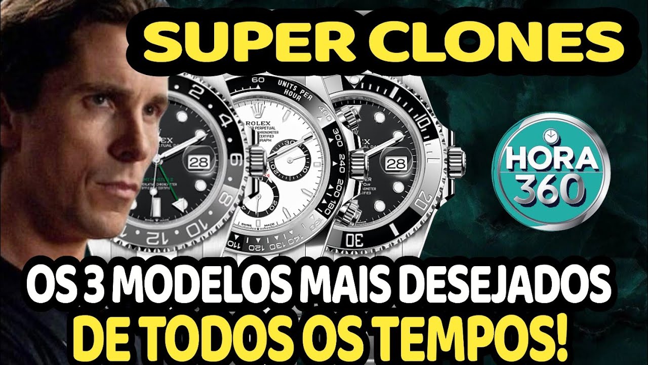 SUPER CLONES 1:1 DA ROLEX! VOCÊ NÃO VAI ACREDITAR NESSES DETALHES!