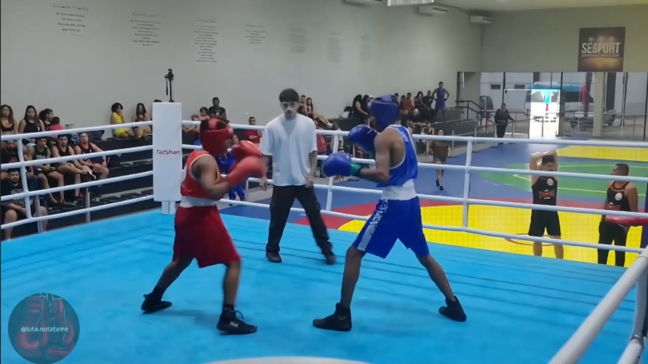 Brayan Lucas participando do sparring