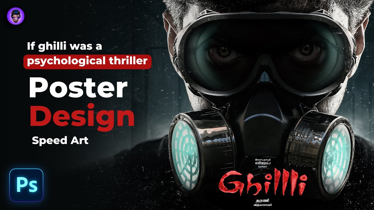 What If Ghilli was a Psychological thriller | Poster Design | Speed Art