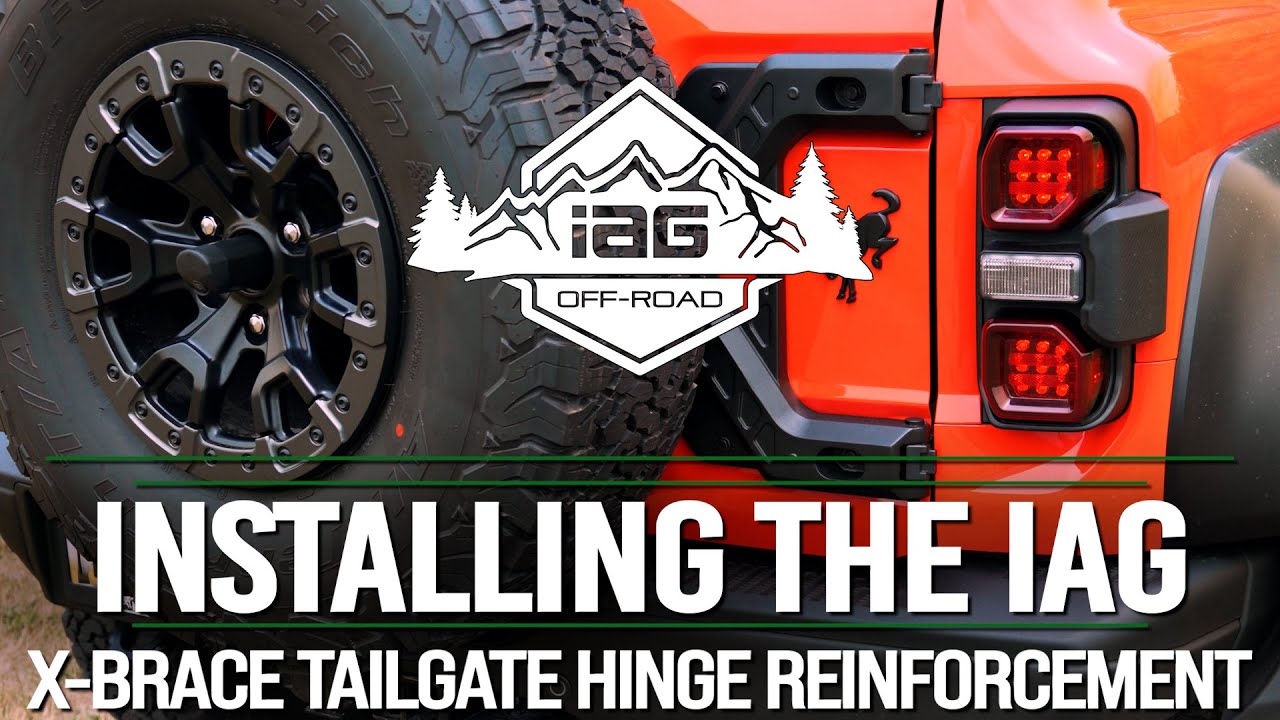 IAG X-Brace Tailgate Hinge Reinforcement for 22+ Bronco Raptor Install