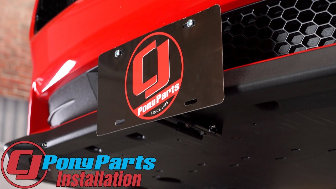 2023 Mustang License Plate Bracket STO N SHO With Performance Package Installation