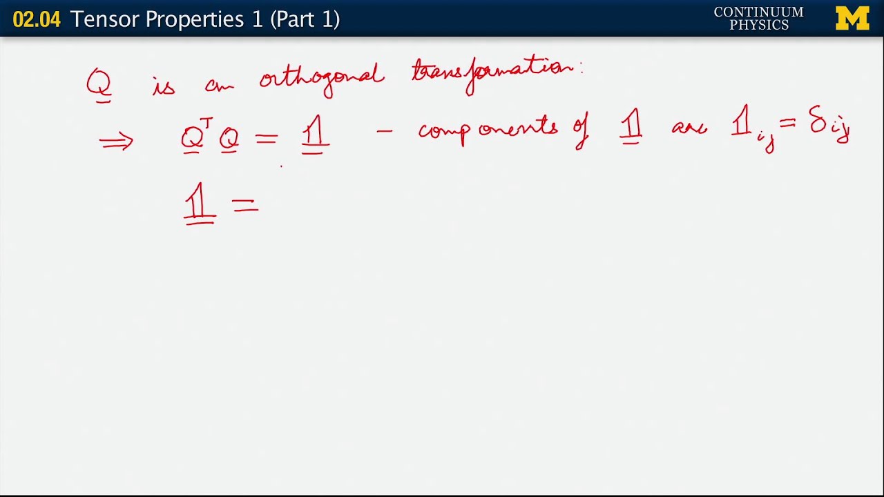 02.04. Tensor properties I