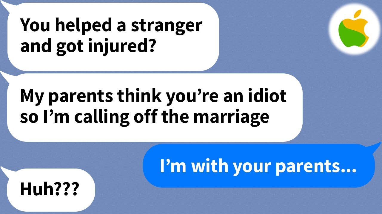 【Apple】 I ended up in the hospital after saving an old lady on my way to meet my fianc&eacute;'s parents