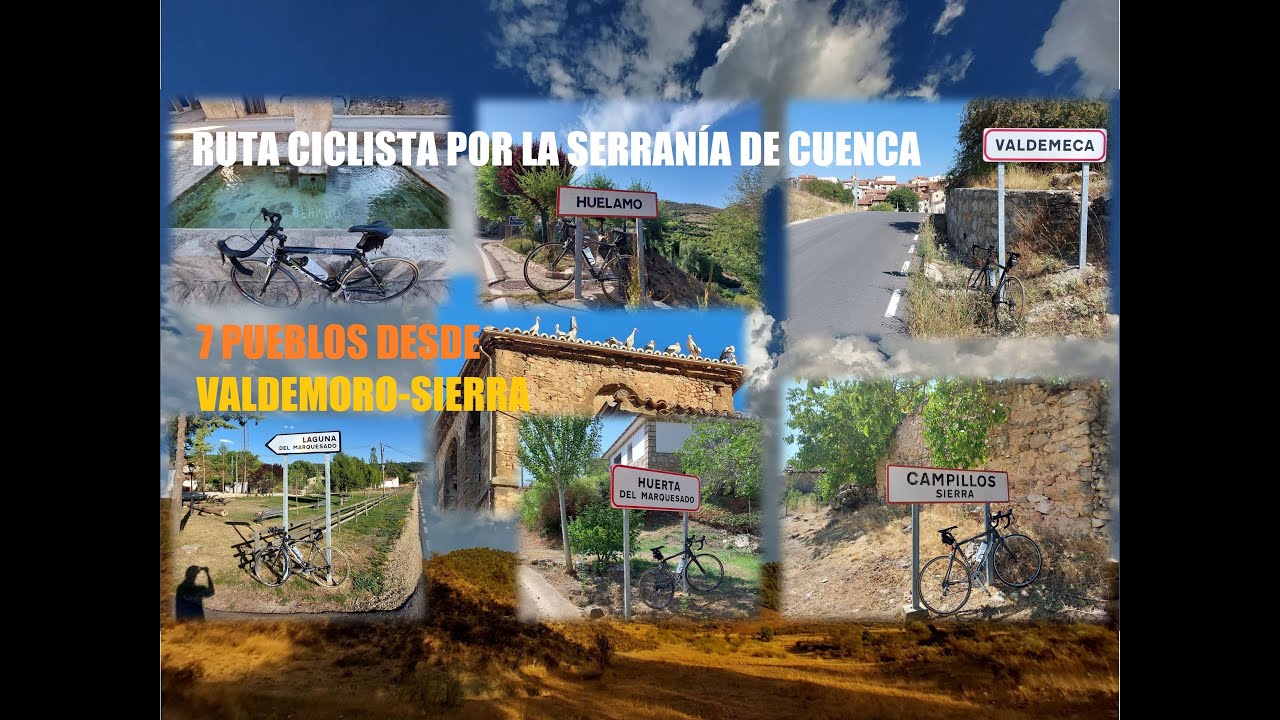 Ruta Ciclista por la Serranía de Cuenca - 7 Pueblos Norte H. desde Valdemoro-Sierra (Time Lapse)