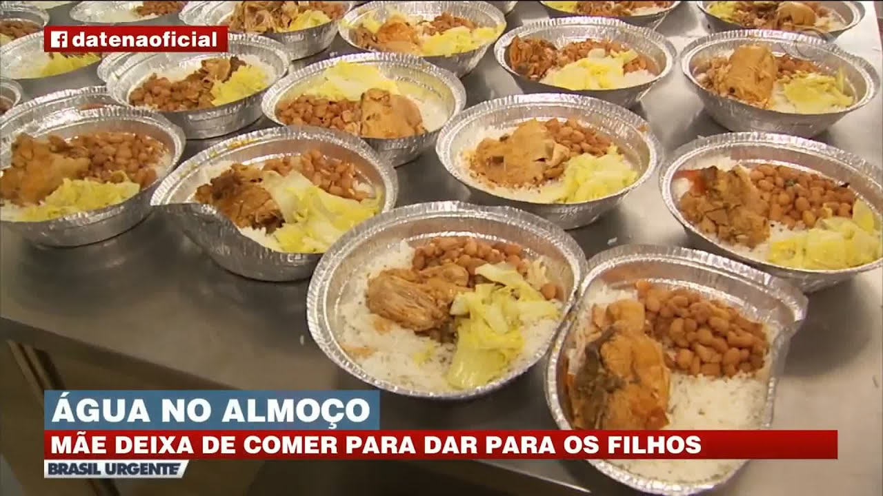 MÃE TOMA ÁGUA PARA DISFARÇAR A FOME | BRASIL URGENTE