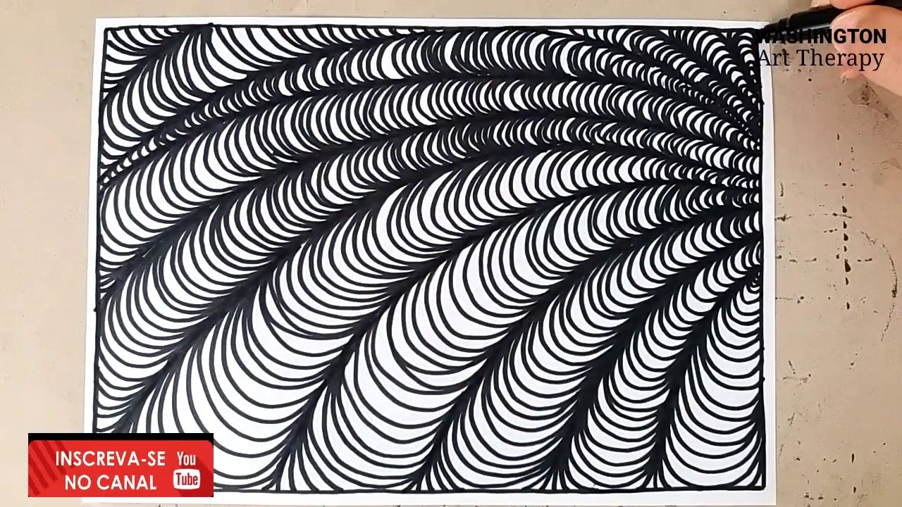 Desenhos Abstratos com linhas curvas