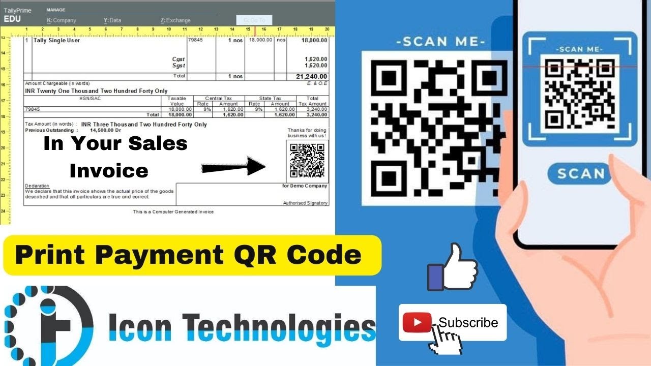 Print Bank QR Code in Sales Invoice